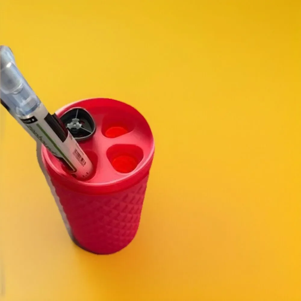 Shot Storage Container All Medicail Lilly-Style Pens - Pick Your Color - Holds 4